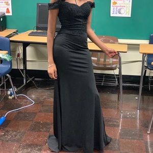 Black formal/prom dress size XS